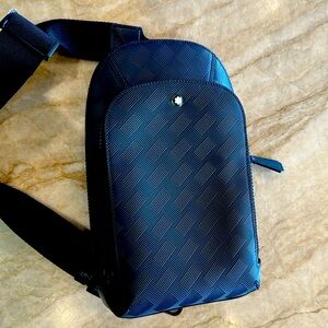 Montblanc Extreme 3.0 Sling Bag, Ink Blue.  Brand New.